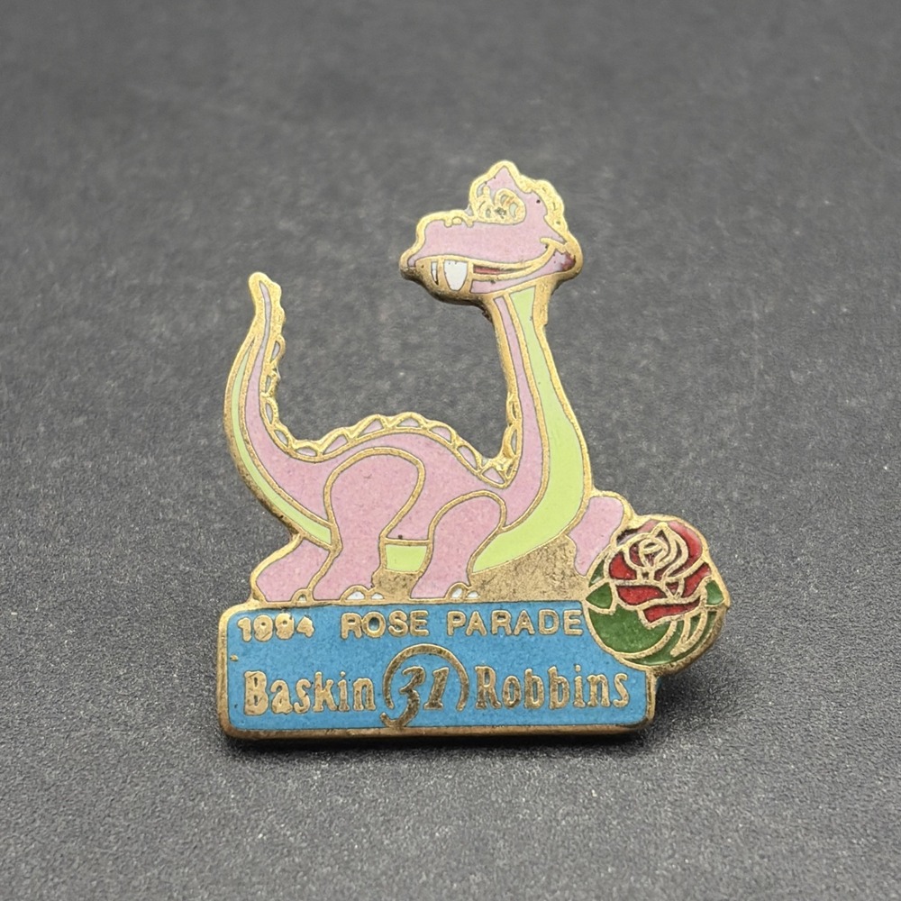 1994 Rose Parade Dinosaur Baskin Robbins Ice Cream Lapel Hat Pin